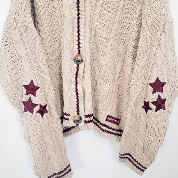 Taylor Swift Holiday Folklore 2020 Cardigan Sweater Beige 3XL/4XL - Picture 3 of 10